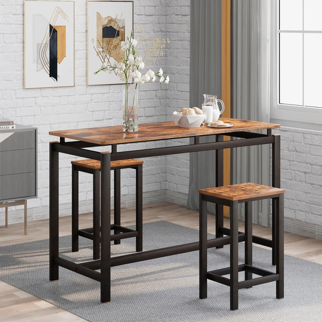 High kitchen table, also known as a counter-height table or bar-height table, offers several unique advantages