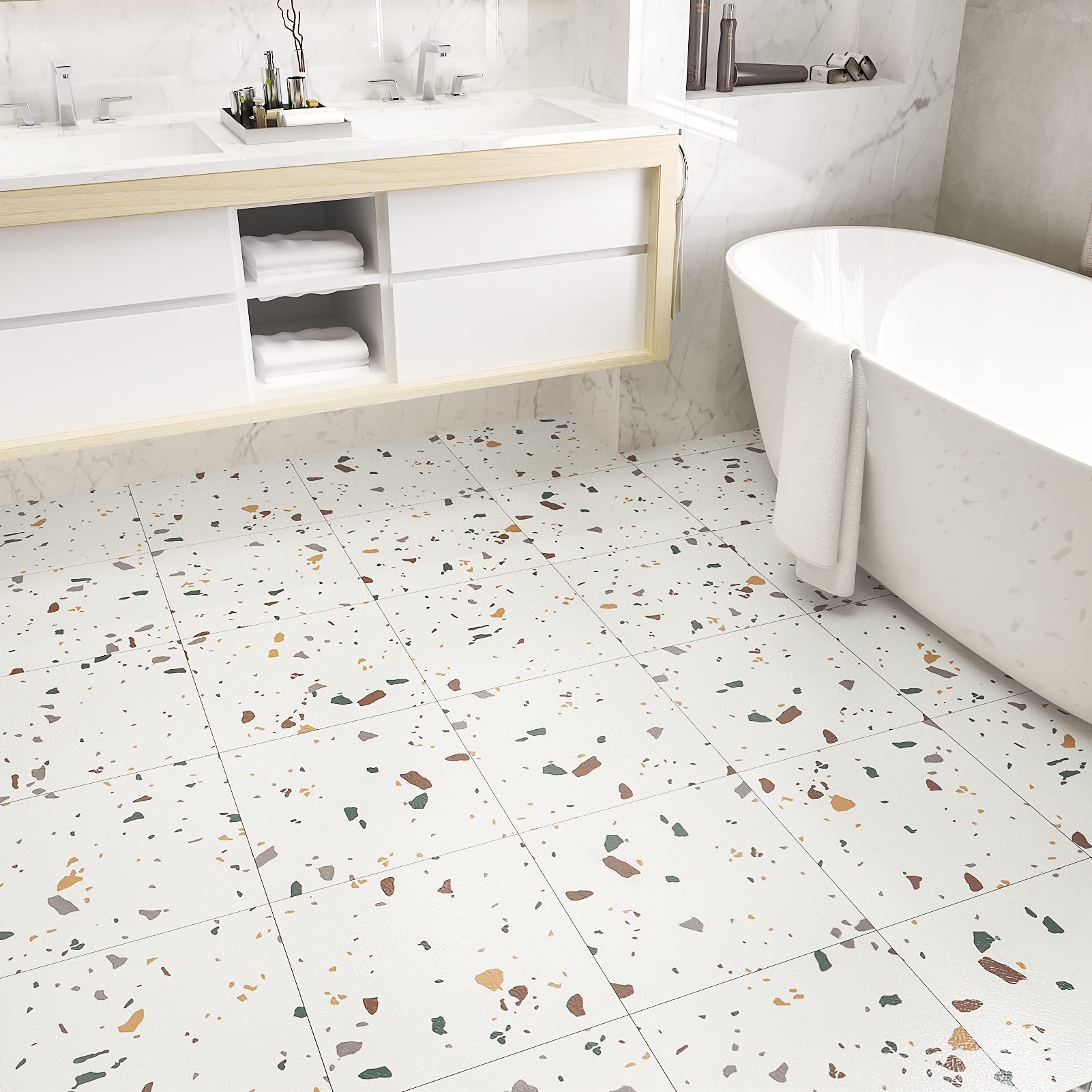 How to clean bathroom floor tiles?