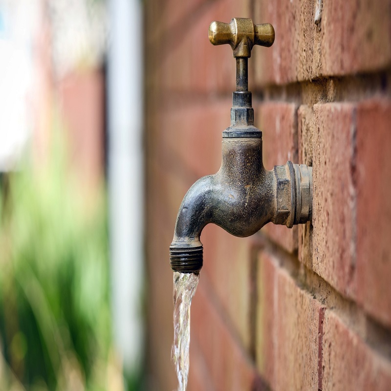 Outdoor faucets in winter