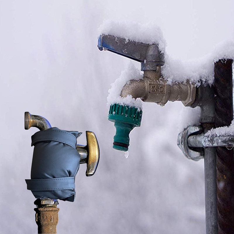 Outdoor faucets in winter