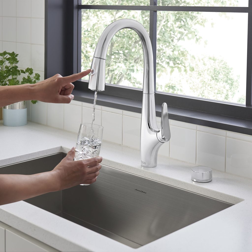 Kitchen faucets with built in water filters