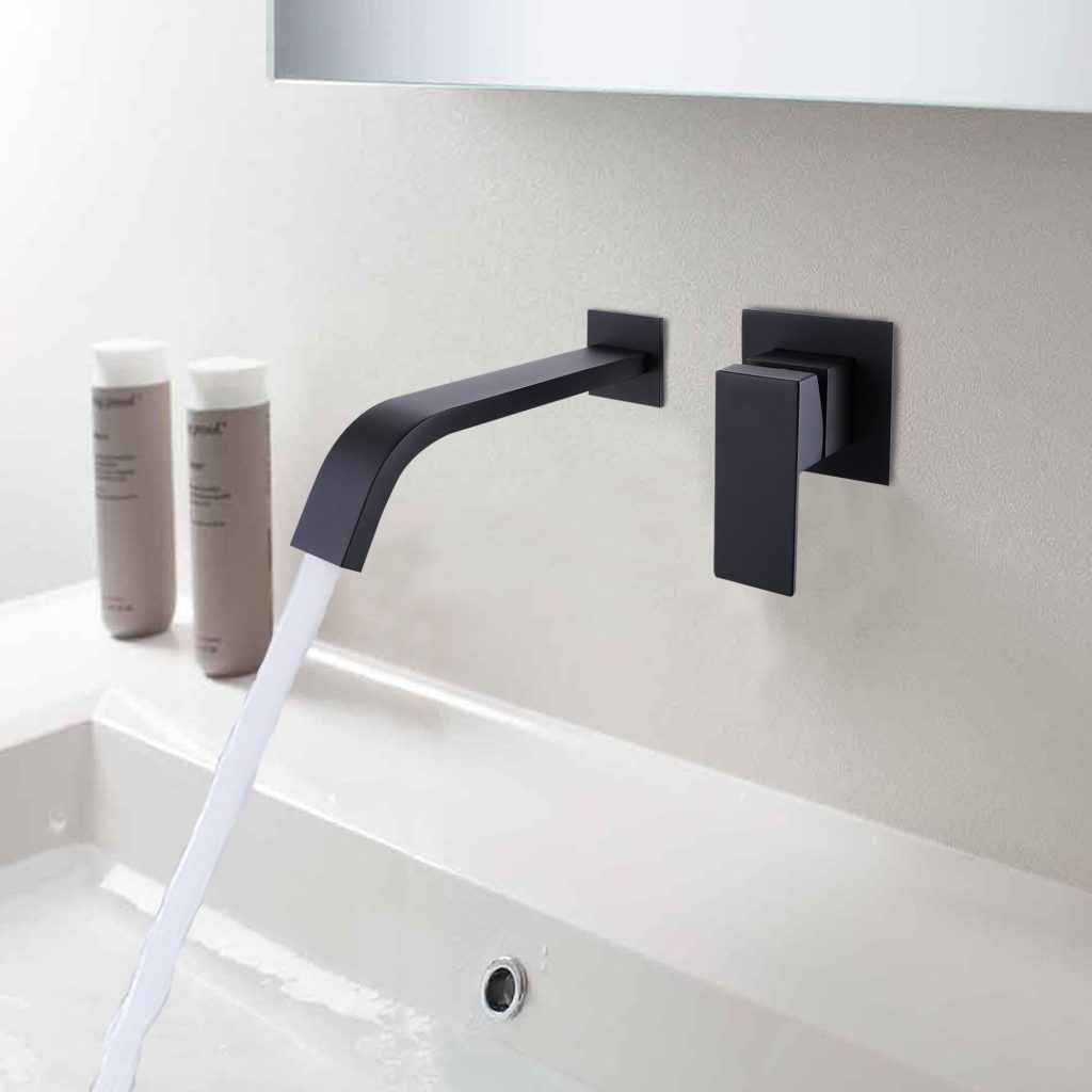 Wall mount vanity faucets