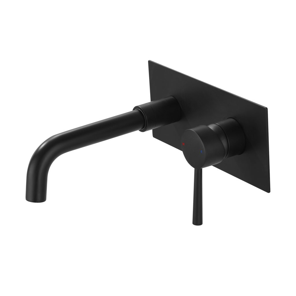 Single hole wall mount bathroom faucets