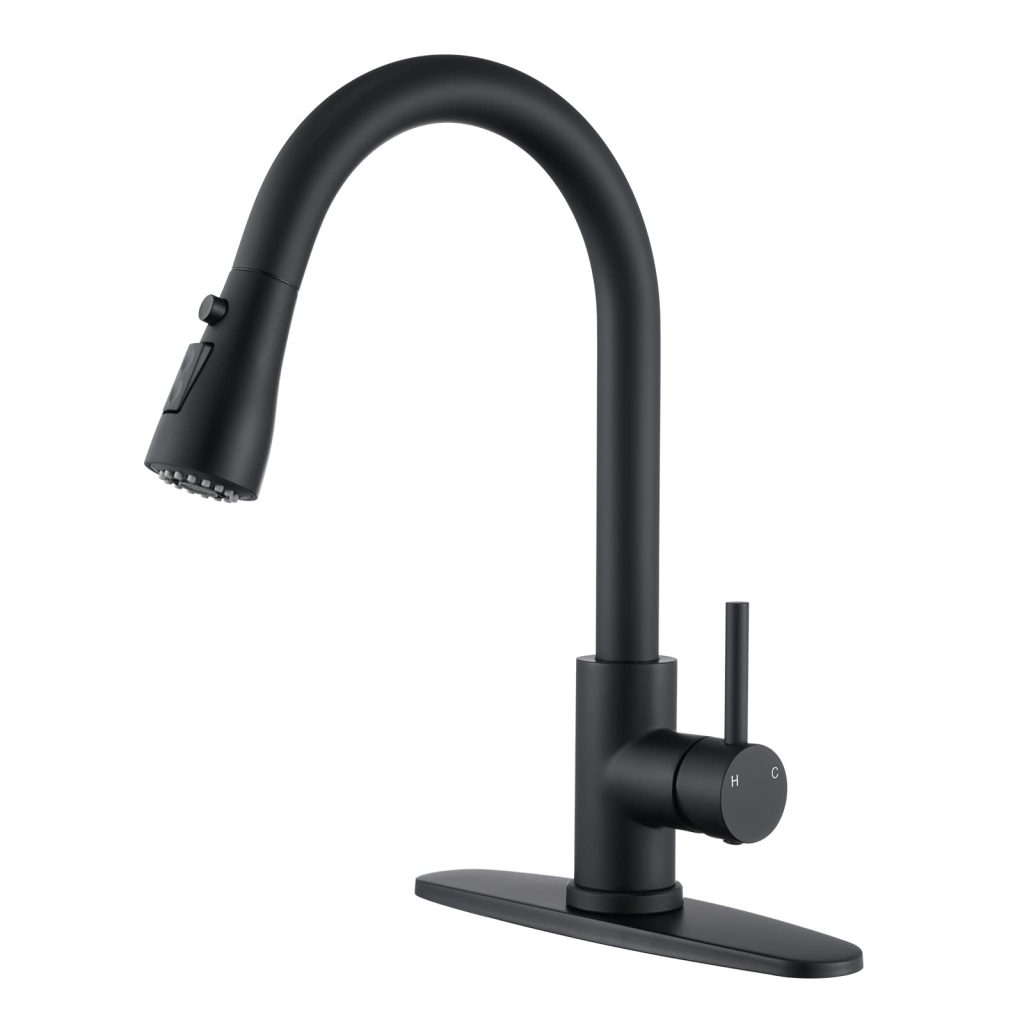 cleaning black faucets