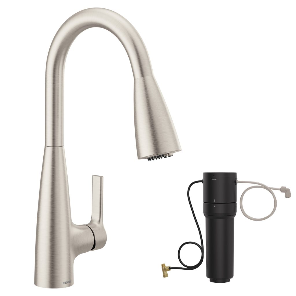 Kitchen faucets with built in water filters