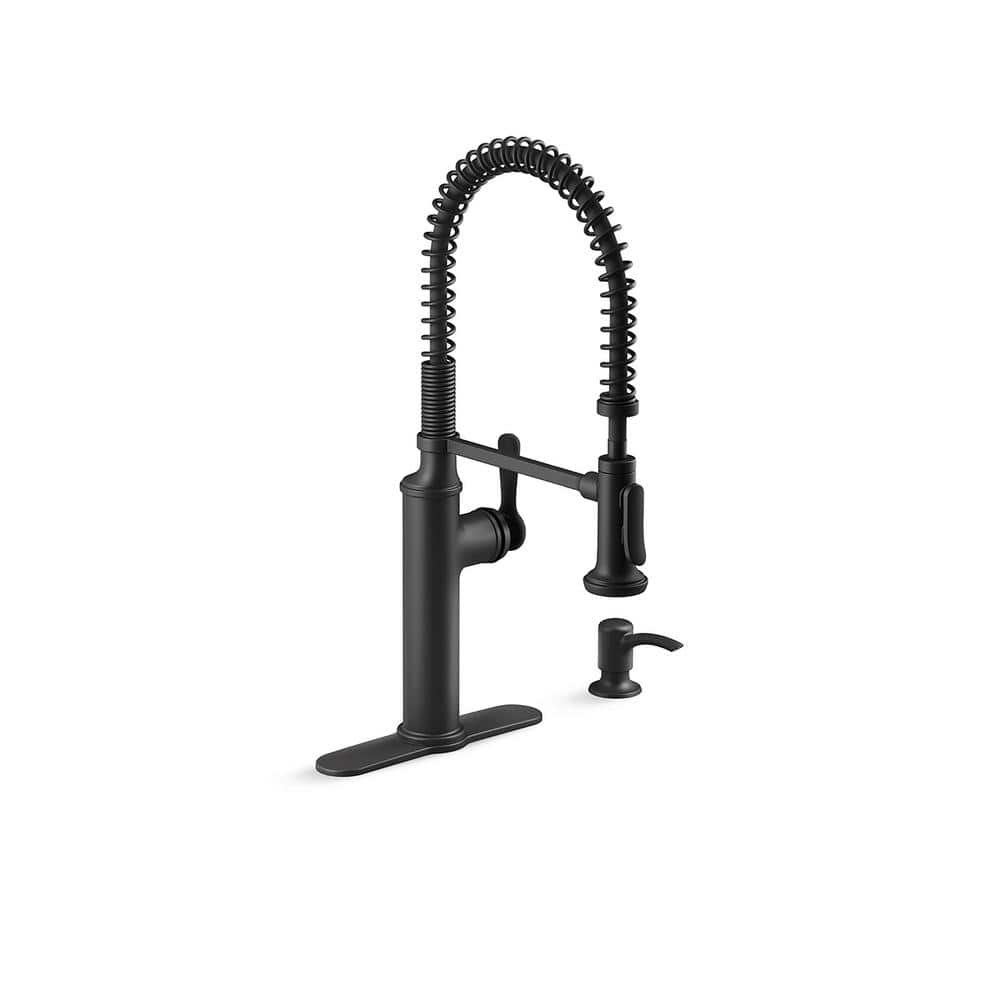 cleaning black faucets