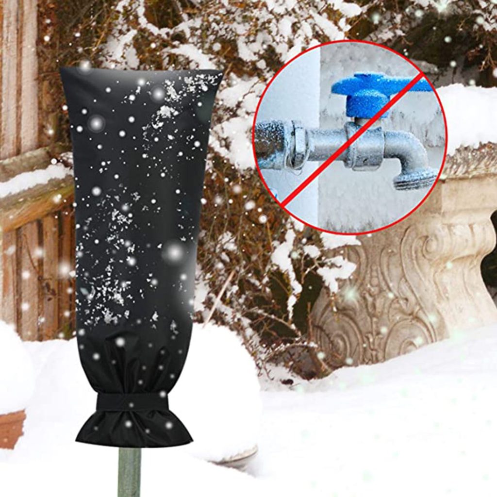 outdoor faucets in winter