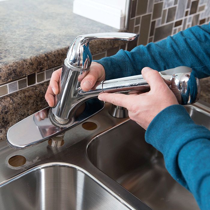 Replace kitchen faucets