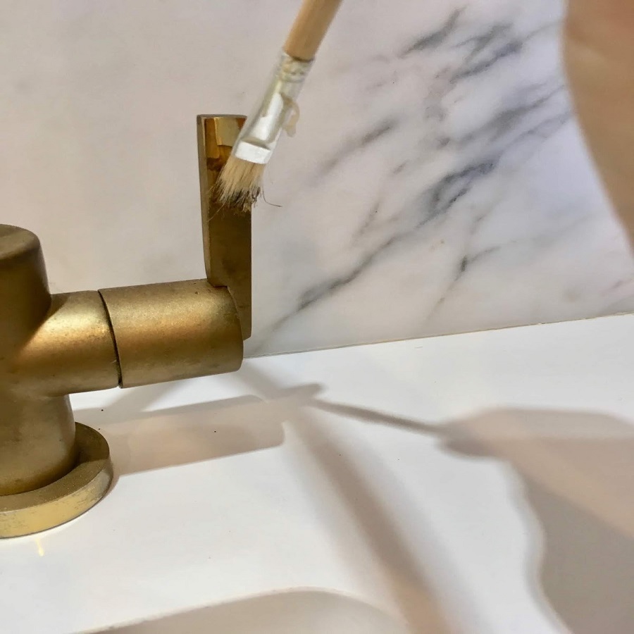 spray paint sink faucets